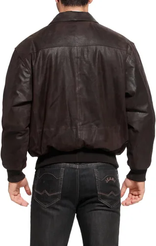 Miniatura 5 de Landing Leathers Air Force A-2 - Chaqueta cazadora de cuero para hombre, chaqueta de aviador
