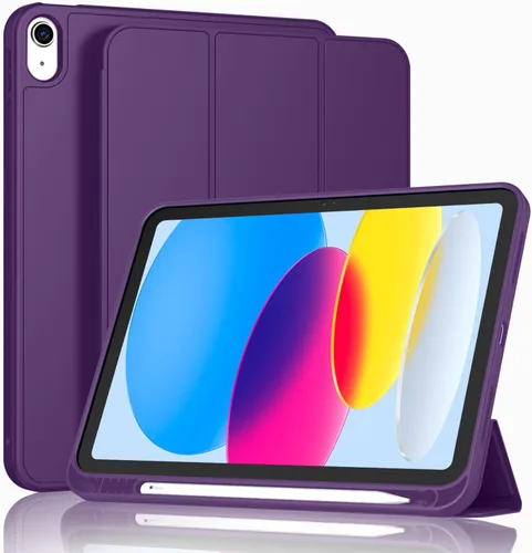 Miniatura 14 de ToaPoia - Funda para iPad (A16) de 11 pulgadas 2025/iPad 10.ª generación de 10.9 pulgadas 2022, cubierta protectora delgada con soporte triple