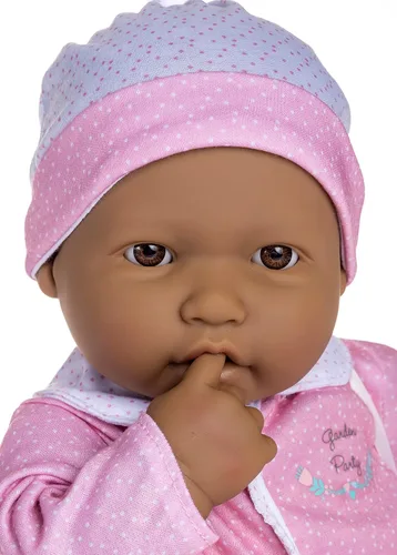 Miniatura 2 de La Baby Hispanic - Muñeca hispana de cuerpo suave pequeño de 20 pulgadas JC Toys - La Baby Lavable Rosa y blanco extraíble con sombrero, Rosa