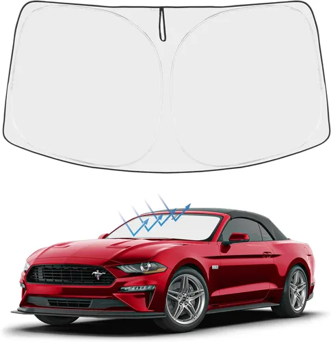Miniatura 45 de Proadsy Parasol para parabrisas actualizado 2025, ajuste personalizado Dodge RAM 1500 2Dr 2019-2024 2025, 4 capas, plegable, protector de parasol