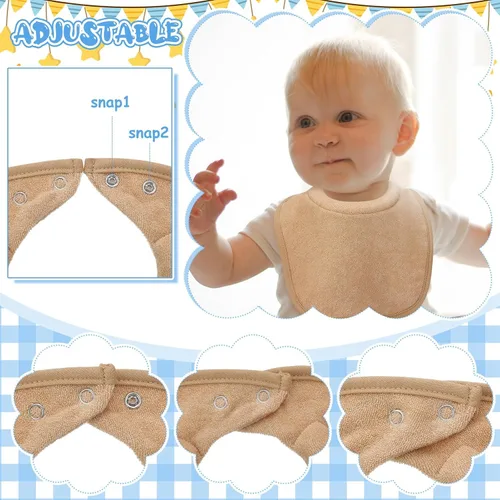 Miniatura 3 de Twistover Baberos para recién nacidos, baberos de alimentación para babear y dentición, cómodo babero para bebé con cuello absorbente acolchado