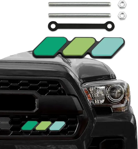 Insignia decorativa para rejilla TRD, emblema de mejora de 3 colores, insertos de adorno para rejilla, emblema de rejilla tricolor para decoración