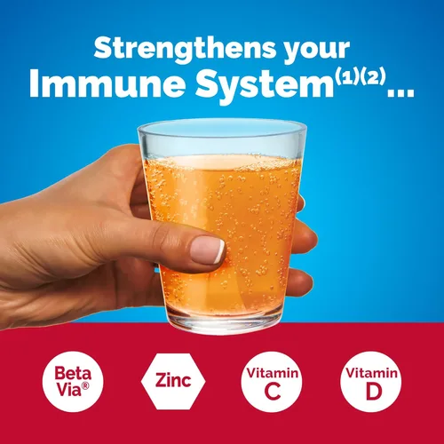 Miniatura 2 de Emergen-C Immune+ Apoyo Inmunológico de Triple Acción en Polvo, BetaVia (R), 1000 mg de Vitamina C, Vitaminas B, Vitamina D y Antioxidantes, Súper