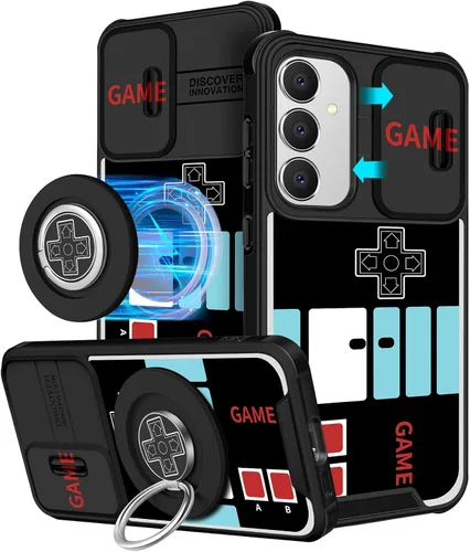 Miniatura 17 de Funermei Funda para teléfono Samsung Galaxy A15 5G - [2 en 1] Funda para teléfono de mujeres lindas chicas, diseño femenino de mariposa negra