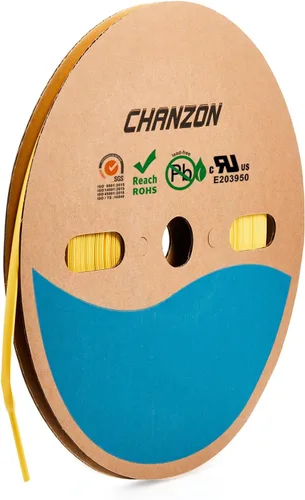 Miniatura 30 de CHANZON - Tubo termorretráctil de poliolefina de 2:1, relación 3/16" (5mm), rollo de 8 pies (2.5M de longitud total), funda transparente