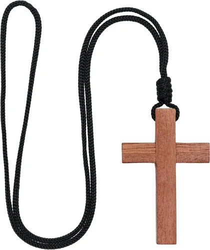 Miniatura 2 de Intercession crucifijo de madera con cuerda hecho en Brasil