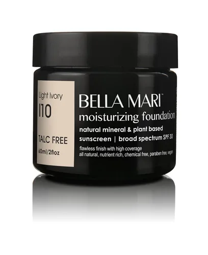 Miniatura 14 de Bella Mari - Base hidratante natural, color beige claro (B10); plástico sin PBA de 2