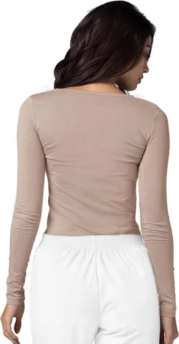 Miniatura 3 de Adar Uniforms - Camiseta para utilizar debajo de la filipina, de manga larga, para mujer