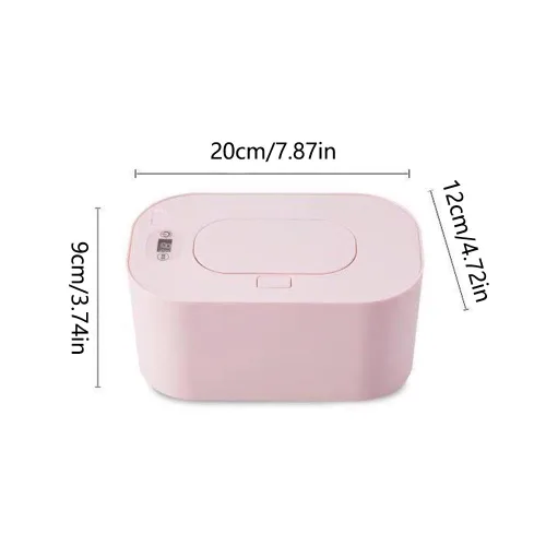 Miniatura 2 de Calentador de toallitas para bebés, dispensador portátil de gran capacidad con pantalla LED, soporte ajustable para toallitas húmedas para bebés