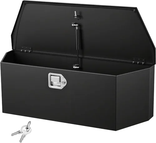 Miniatura 16 de VEVOR Caja de Lengüeta para Remolque, Caja de Herramientas de Placa Diamantada de Aleación de Aluminio, Caja de Herramientas Resistente Tuckbed