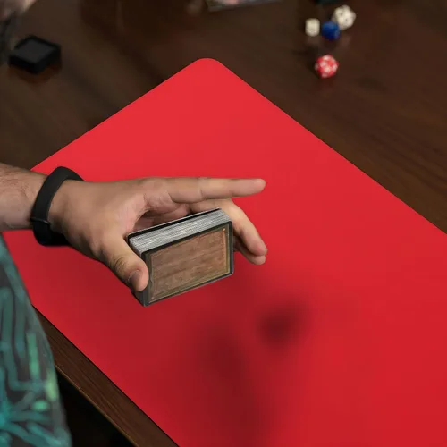 Miniatura 6 de Yexiya 4 piezas de tapetes para juegos de cartas de 14 x 24 pulgadas, tapetes de sublimación en blanco, tapetes para cartas lisas