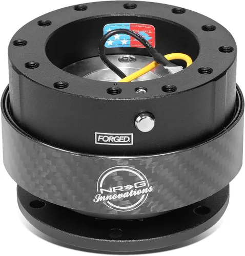 NRG Innovaciones. Liberación rápida Cuerpo negro/fibra de carbono negra
