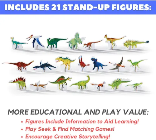 Miniatura 3 de Crocodile Creek, Puzzle Descubre dinosaurios