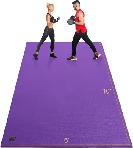 Miniatura 18 de GXMMAT Extra Large Exercise Mat 16'x6'/12'x6'/10'x6'/8'x6'(7mm), Extra Wide Workout Mats for Home Gym Flooring, Non-Slip Thick Durable Cardio Mat