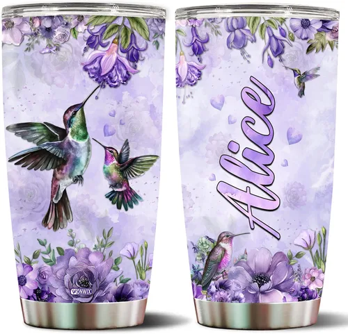 Miniatura 22 de Vaso de abeja personalizado con nombre personalizado de abejas reinas, regalos para mujeres, tazas de agua, botella de agua de 20 onzas, regalo