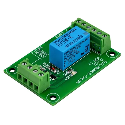Miniatura 3 de ELECTRONICS-SALON Módulo de relé de señal DPDT, 5Vdc, relé RY5W-K. ha ensamblado.