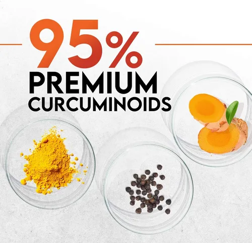 Miniatura 7 de Suplemento de curcumina de cúrcuma de 2000 mg, apoyo articular e inmunológico de la naturaleza, pimienta negra orgánica tumérica y bioperina