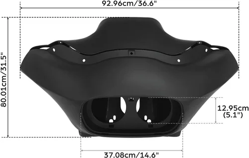 Miniatura 3 de TCMT Carenado exterior interior y proyector de faros delanteros LED dual de 5.75 pulgadas para modelos Harley Road Glide FLTR 1998-2013 Road Glide