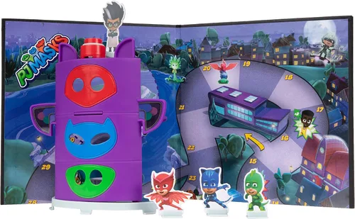Miniatura 6 de PJ Masks Hasbro Gaming HQ Rescue - Juego de mesa para niños, juegos preescolares, Race to Stop Romeo, incluye torre de plástico 3D