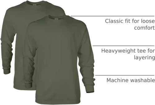 Miniatura 179 de Gildan - Camiseta de manga larga de algodón ultra estilo G2400 para adultos, paquete múltiple