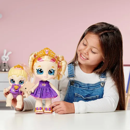Miniatura 6 de Kindi Kids Scented Sisters - Muñeca de juego preescolar de 10 pulgadas - Tiara Sparkles