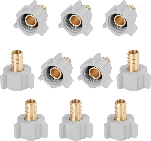 Miniatura 11 de Codo giratorio NPT hembra de 1/2 pulgada Pex × 1/2 pulgada sin plomo, compatible con PEX-B, paquete de 2