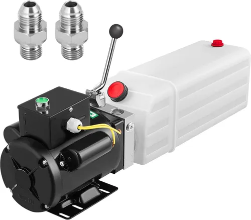 Miniatura 15 de VEVOR Unidad de Potencia Hidráulica de 8 Quart, Bomba de Remolque de Descarga de Doble Efecto, Tasa de Flujo de 0.91 GPM, Presión Máxima de Alivio