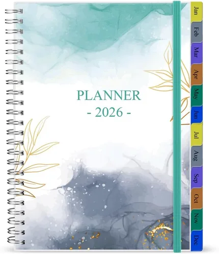 Miniatura 20 de Planificador de bolsillo/Calendario 2026 - enero de 2026 a diciembre de 2026, A6 Organizador semanal y mensual, cuaderno y diario para rastrear