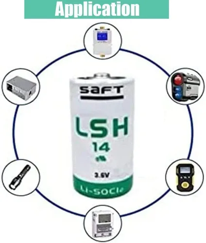 Miniatura 4 de (1 cuenta) LSH14 3.6V 5800mAh batería de litio Formato C PLC para SAFT LSH14 batería