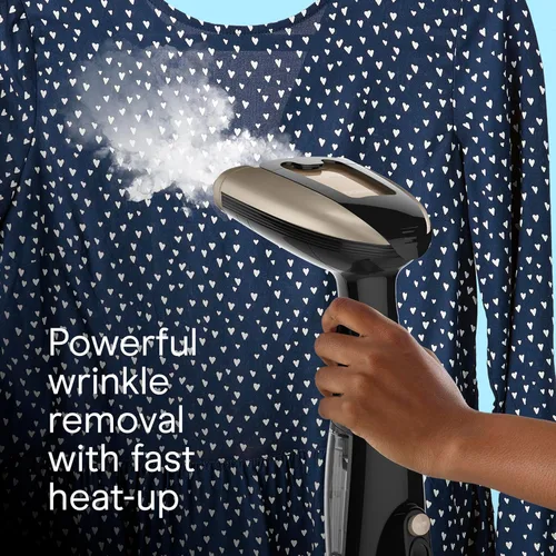 Miniatura 8 de Conair Vaporizador de mano para ropa, Turbo ExtremeSteam 1875W, diseño portátil de mano, vapor penetrante fuerte, exclusivo de Amazon en negro