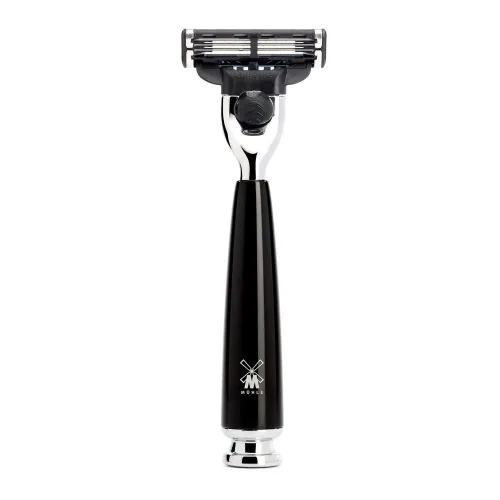 MÜHLE RYTMO - Maquinilla de afeitar negra de 3 cuchillas
