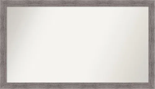 Miniatura 169 de Amanti Art Espejo de baño gris para sobre el fregadero, 31 x 48 pulgadas, espejo de tocador rectangular estrecho de color gris, marco de madera