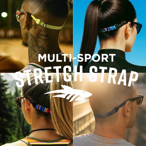 Miniatura 8 de Pilotfish Correas flexibles para gafas, ajustables para deportes, se adaptan a anteojos y lentes de sol Negro