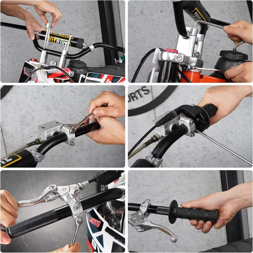 Miniatura 5 de Manillar Universal de 7/8 Pulgadas 22mm para Motos de Cross, Manillar Mejorado para Pit Bike con Almohadilla de Espuma para Motocross CRF YZF KXF