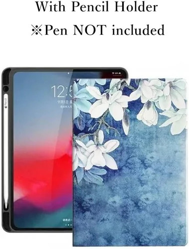 Funda floral para iPad mini 5ª generación Mini 4, funda con patrón de flores, linda, delgada, de cuero tipo folio, cubierta inteligente con soporte