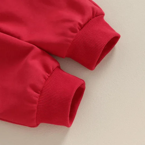 Miniatura 6 de Conjunto para el día de San Valentín para bebé niño con texto en inglés "Mama is My Valentine", camisas estampadas, sudadera con cuello redondo
