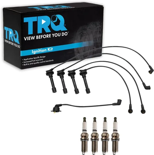 Miniatura 45 de Kit de bujías de chispa TRQ 5 piezas de bujías de iridio Compatible con Acura Integra 1992-2001 1999-2000 Honda Civic 1994-1995 Civic del Sol