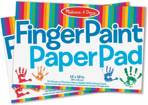 Miniatura 3 de Pad de papel para pintura con los dedos Melissa & Doug (12 x 18 pulgadas), 50 hojas, 2 packs