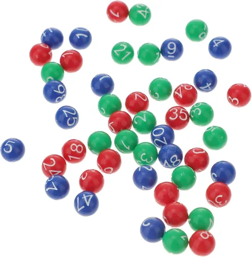 Zerodeko 49 bolas numeradas para rifas de 1 a 49, accesorios de plástico para juegos de bingo, ligeros y duraderos para juegos de fiesta y juegos de