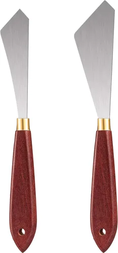 Juego de cuchillos de paleta, espátula, cuchillos de paleta, cuchillo de pintura de acero inoxidable, raspador de mezcla, accesorios de pintura al