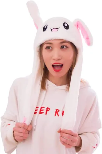 Miniatura 10 de CICITOYWO Sombrero de Animal de Peluche Divertido con Orejas en Movimiento, Gorra Saltarina Linda, Unisex, Regalo para Niños y Adultos, Fiesta