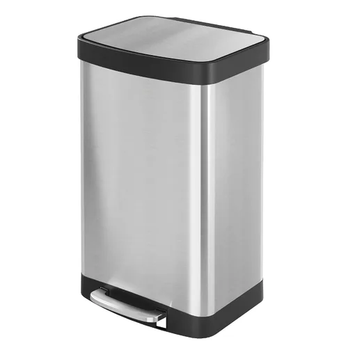 Miniatura 9 de WLIVE Bote de basura de 13 galones, 50 litros de gran capacidad con sensor de movimiento automático, cubos de basura sin contacto con indicador LED