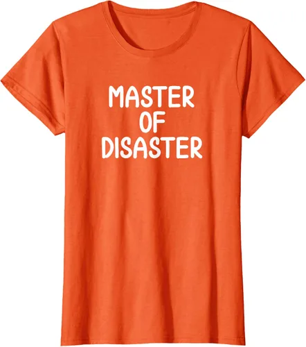 Miniatura 14 de Camiseta divertida con texto en inglés "Master Of Disaster