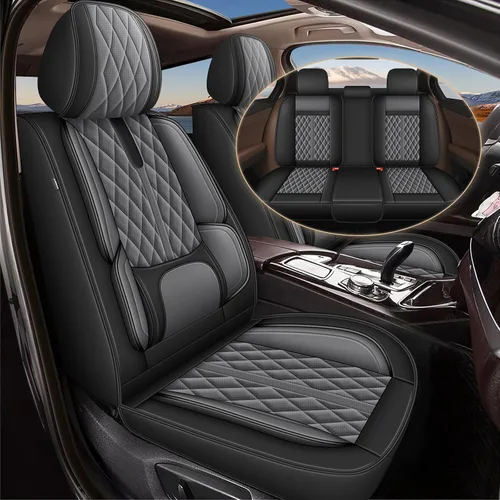 Miniatura 15 de YORKNEIC Fundas de asiento delantero de automóvil para BMW X1 para 2013-2022: fundas de asiento delantero de automóvil de cuero transpirable