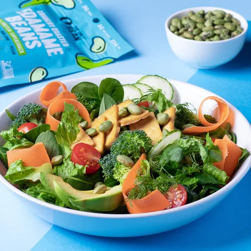 Miniatura 3 de The Only Bean Granos Edamame tostados secos crujientes (paquete variado), bocadillos saludables keto bajos en carbohidratos para adultos y niños
