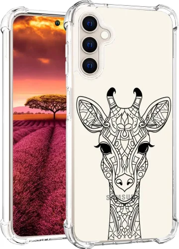 Miniatura 18 de Compatible con Samsung Galaxy S23 - Funda transparente para mujeres y niñas, diseño transparente (formas geométricas de arte abstracto)