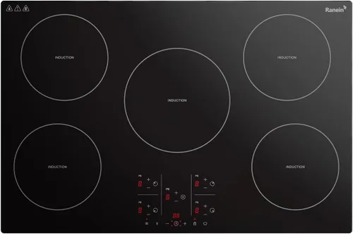 Miniatura 11 de Ranein Placa eléctrica de 12 pulgadas y 2 quemadores, máximo 3000 W 240 V, panel de cerámica integrado, estufa eléctrica integrada, con bloqueo