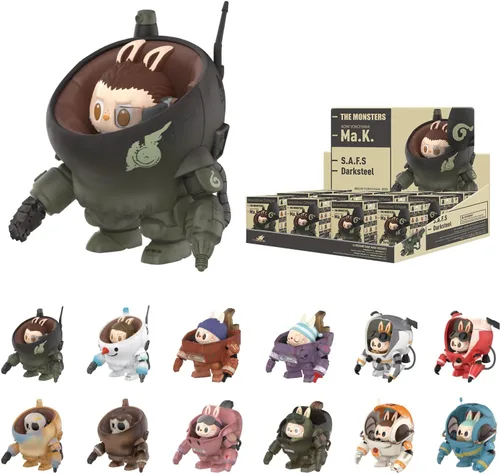 Miniatura 7 de POP MART The Monsters x Kow Yokoyama Ma.K. Cajas ciegas de figuras, juguetes de diseño aleatorio para decoración moderna del hogar, set de juguetes