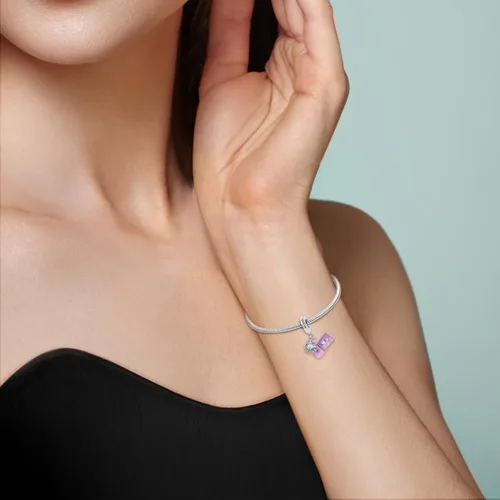 Miniatura 231 de Hapour Dijes de plata de ley 925 para pulseras, collar, joyería europea, colgante de cuentas para mujeres y madres