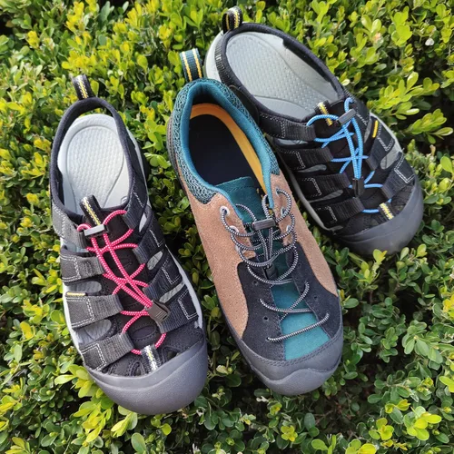 Miniatura 9 de NDTEZUGT 2 pares de cordones elásticos de repuesto para sandalias Keen, sin atar, redondos, sin atar, para adultos y niños